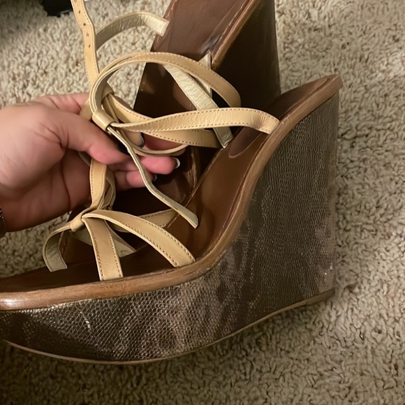 Elizabeth & James snake skin wedges, no obvious signs of wear - Picture 2 of 6